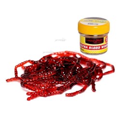 Штучний мотиль Lucky John Extra Blood Worm XL
