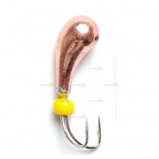 Мормишка вольфрамова Lucky John Чесночинка (коза) с отверст., 3мм, 0,25г K1530-C Мормишка вольфрамова Lucky John Чесночинка (коза) с отверст., 3мм, 0,25г K1530-C