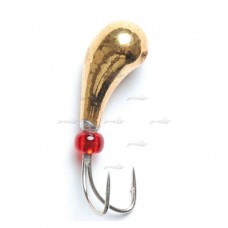 Мормишка вольфрамова Lucky John Чесночинка (коза) с отверст., 4мм, 0,95г K1540-G Мормишка вольфрамова Lucky John Чесночинка (коза) с отверст., 4мм, 0,95г K1540-G