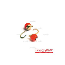 Мормишка вольфрамова Lucky John Шар крашеная с глазком петел. 4мм, 0,65г 2840-1G