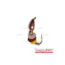 Мормишка вольфрамова Lucky John Жук с петелькой, пайетка+бисер, 3мм 4530-C
