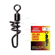 Штопорна застібка з вертлюгом LJ Roling Swivel Screw K010/10шт.