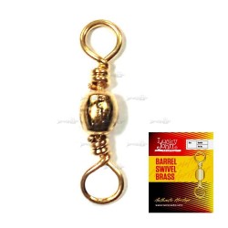 Вертлюг LJ Barrel Swivel Brass 001/10шт. Вертлюг LJ Barrel Swivel Brass 001/10шт.