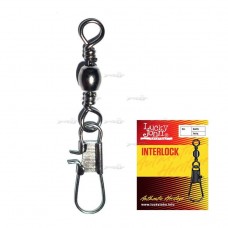 Вертлюг із застібкою LJ Interlock 001/10шт.