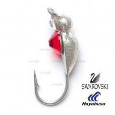 Мормишка вольфрамова Salmo ЖУК с петел. и Swarovski 030мм/13 Мормишка вольфрамова Salmo ЖУК с петел. и Swarovski 030мм/13