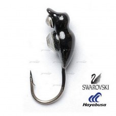 Мормишка вольфрамова Salmo ЖУК с петел. и Swarovski 030мм/16 Мормишка вольфрамова Salmo ЖУК с петел. и Swarovski 030мм/16