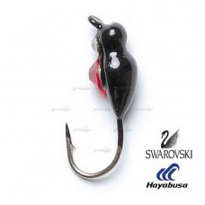 Мормишка вольфрамова Salmo ЖУК с петел. и Swarovski 040мм/15 Мормишка вольфрамова Salmo ЖУК с петел. и Swarovski 040мм/15