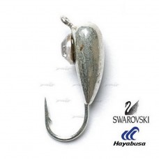 Мормишка вольфрамова Salmo Німфа 43 с петел. и Swarovski 030мм/11