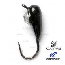 Мормишка вольфрамова Salmo Німфа 43 с петел. и Swarovski 030мм/15