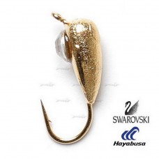 Мормишка вольфрамова Salmo Німфа 43 с петел. и Swarovski 040мм/13