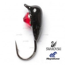 Мормишка вольфрамова Salmo Німфа 43 с петел. и Swarovski 040мм/16