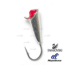 Мормишка вольфрамова Lucky John КОНУС с петел. и Swarovski 050мм/12