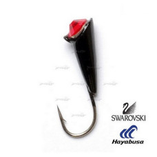 Мормишка вольфрамова Lucky John КОНУС с петел. и Swarovski 030мм/16