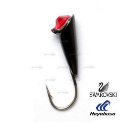 Мормишка вольфрамова Lucky John КОНУС с петел. и Swarovski 030мм/16