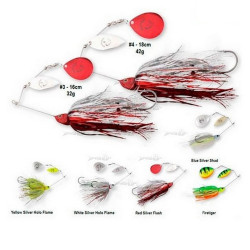 Спіннербейт Savage Gear Da Bush 3 Red Silver Flash